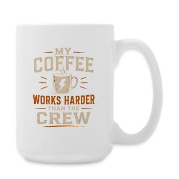 Lineman Humor Power Cable Coffee - Large Mug 440 ml - white - Right