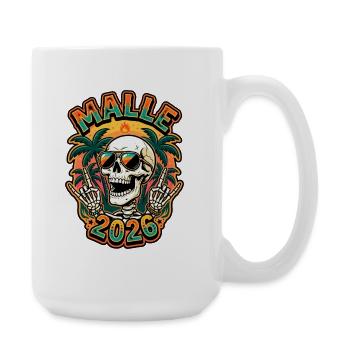 Malle 2026 Skull - Grande tasse 440 ml - blanc - Droite