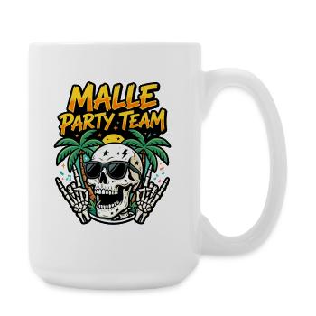 Malle Party Team Skelett - Große Tasse 440 ml - Weiß - Rechts