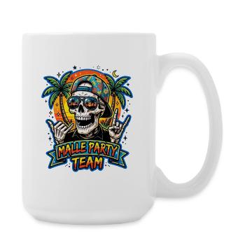 Malle Party Team Skelett - Große Tasse 440 ml - Weiß - Rechts