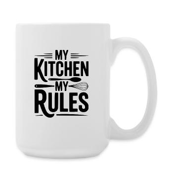 My Kitchen My Rules - Large Mug 440 ml - white - Right