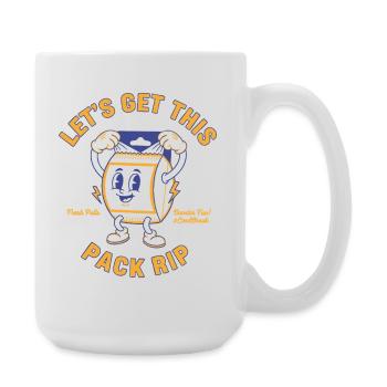 Lets Get This Pack Rip Fresh Pulls CardBreak - Large Mug 440 ml - white - Right