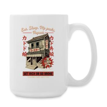 Eat Sleep Rip Packs Repeat Get Rich Or Go Broke - Large Mug 440 ml - white - Right