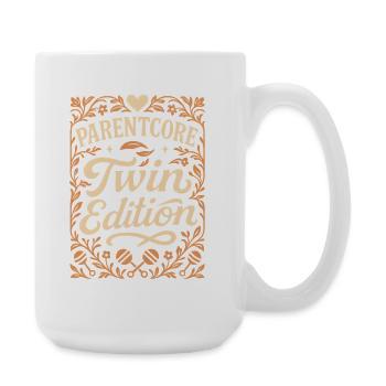 Twin Edition | Zwillingseltern Retro - Große Tasse 440 ml - Weiß - Rechts