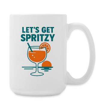 Lets Get Spritzy - Large Mug 440 ml - white - Right