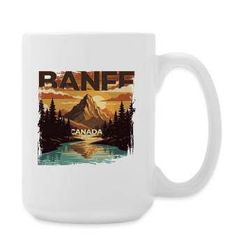 Banff Canada National Park - Large Mug 440 ml - white - Right