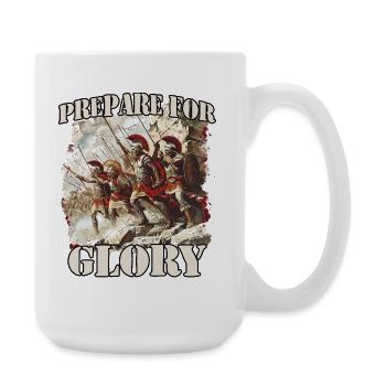 Spartanische Krieger König Leonidas Griechische Ph - Große Tasse 440 ml - Weiß - Rechts