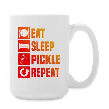 Pickleball professional design for pickleball player fans - Large Mug 440 ml - white - Right