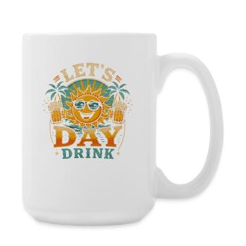 Journée des boissons au soleil – Ambiance plage - Grande tasse 440 ml - blanc - Droite