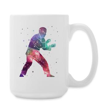 Judo Judoka Space Men Kids Martial Arts - Large Mug 440 ml - white - Right
