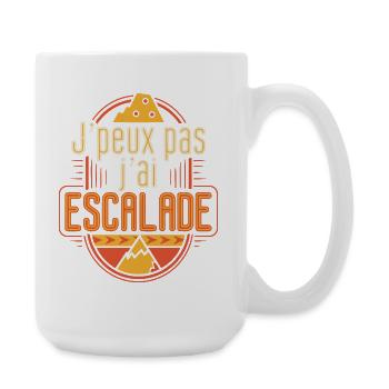 J'peux pas j'ai Escalade - Grande tasse 440 ml - blanc - Droite
