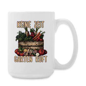 Urban Gardening Gemüseanbau Garten Beet Lustiges  - Große Tasse 440 ml - Weiß - Rechts
