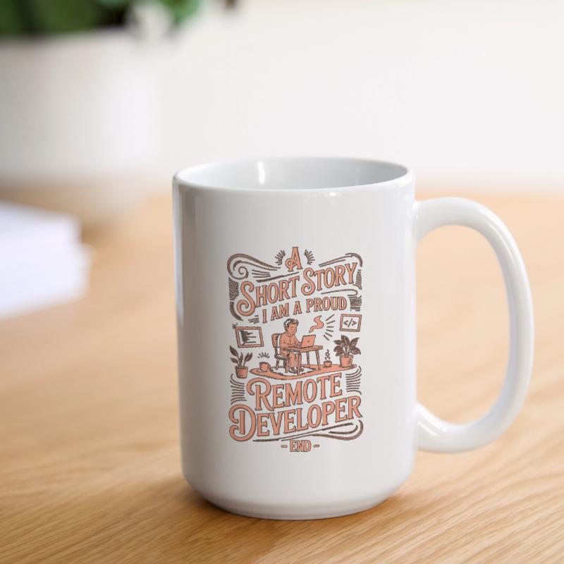 Remote Developer A Short Story I Am Web Programmer Large Mug 440 ml