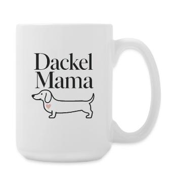 Dackel Mama Dachshund Dog Mom Gift for Sausage Dog - Große Tasse 440 ml - Weiß - Rechts