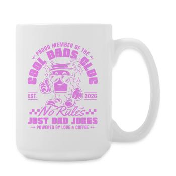 Club des papas cool Fête des pères 2026 cadeau - Grande tasse 440 ml - blanc - Droite