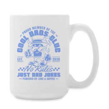 Club des Papas Cool - Fête des Pères Cadeaux 2026 - Grande tasse 440 ml - blanc - Droite
