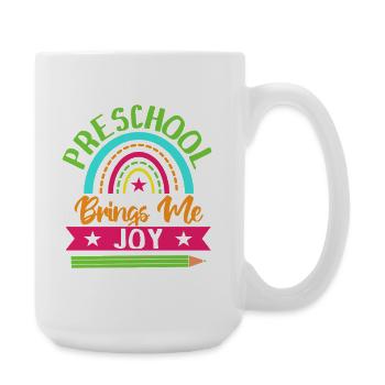 Maître de maternelle m’apporte de la joie Maître de maternelle - Grande tasse 440 ml - blanc - Droite