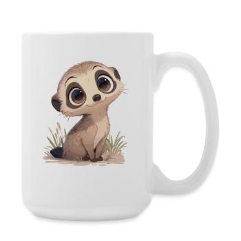 Suricate Erdmännchen - Grande tasse 440 ml - blanc - Droite