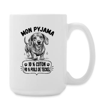 Teckel Cadeau humour personnalisé - Grande tasse 440 ml - blanc - Droite