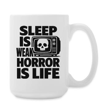 Horror Movies Heal People Humor - Large Mug 440 ml - white - Right