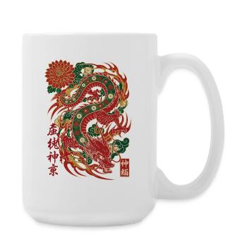 Dragon Kami God Pack Trading Card Market - Large Mug 440 ml - white - Right