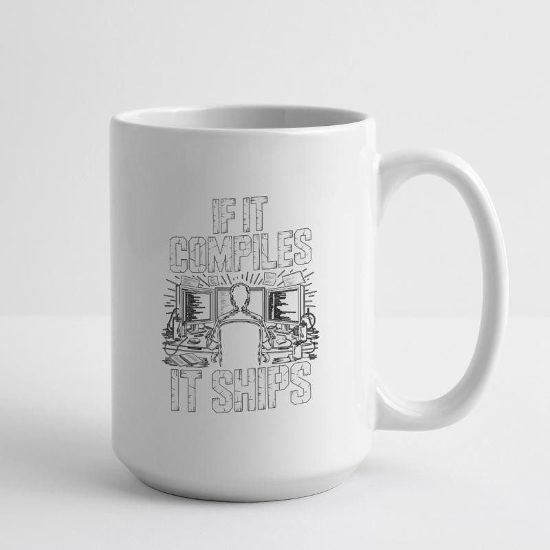 Game Developer If It Compiles It Gaming Programmer Große Tasse 440 ml