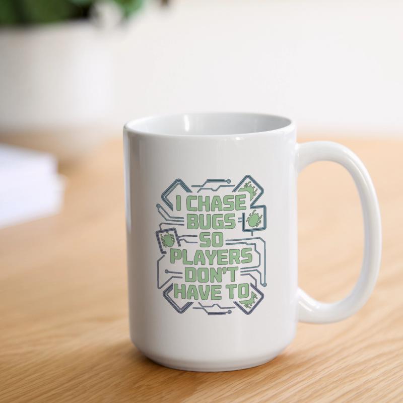 Game Developer I Chase Bugs So Game Programmer Große Tasse 440 ml