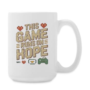 Game Developer This Game Runs On Indie Developer - Large Mug 440 ml - white - Right