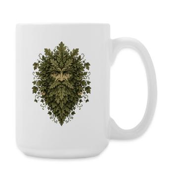 Leshy Green Man - Große Tasse 440 ml - Weiß - Rechts
