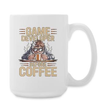 Game Developer Before Web Developer Coffee Lover - Large Mug 440 ml - white - Right