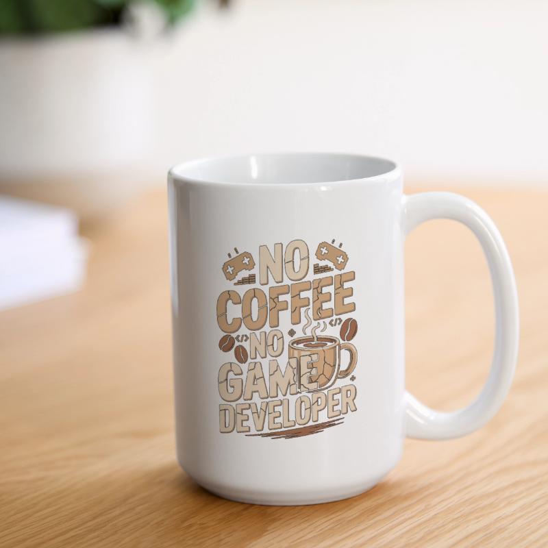 Game Developer No Coffee Game Coder Coffee Lover Große Tasse 440 ml