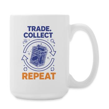 Trade Collect Repeat Trading Card Collector - Large Mug 440 ml - white - Right
