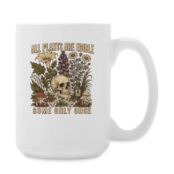 Poisonous Plants Black Humor Shirt - Large Mug 440 ml - white - Right
