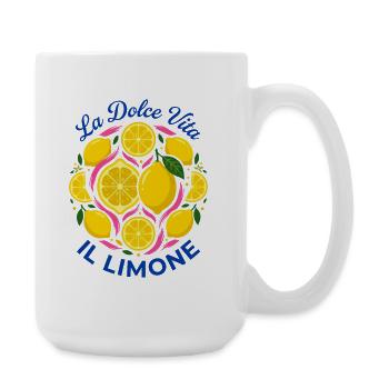 La Dolce Vita Il Limone Citrons Été Italien - Grande tasse 440 ml - blanc - Droite
