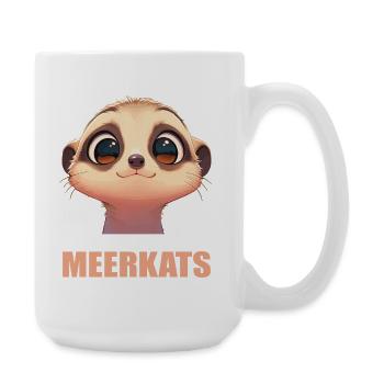 Meerkat Erdmännchen - Large Mug 440 ml - white - Right