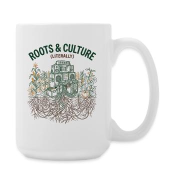 Racines et culture - Grande tasse 440 ml - blanc - Droite