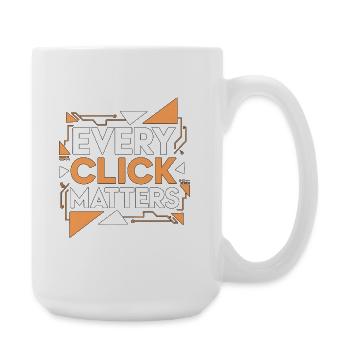 UX/UI Designer Every Click Matters Web Designer - Große Tasse 440 ml - Weiß - Rechts