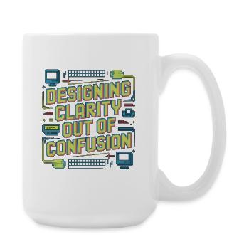 UX/UI Designer Designing Clarity Web Designer - Large Mug 440 ml - white - Right