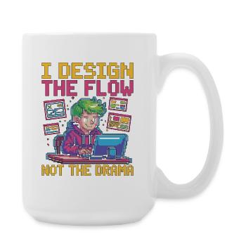 UX/UI Designer I Design The Flow User Experience - Große Tasse 440 ml - Weiß - Rechts
