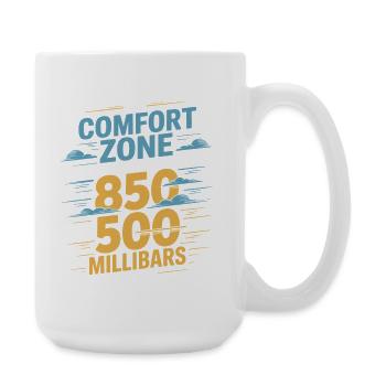 Comfort zone 850–500 hPa | Meteorology - Large Mug 440 ml - white - Right