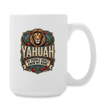 YAHUAH: My Name Banner - Large Mug 440 ml - white - Right