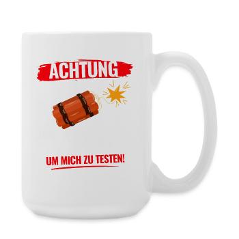 Heute solltest du mich besser nicht provozieren - Große Tasse 440 ml - Weiß - Rechts