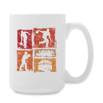 Bowling Skittles Retro Graphic for Skittles Club - Large Mug 440 ml - white - Right