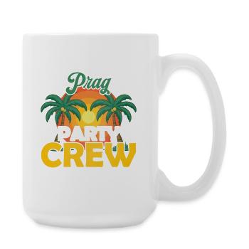 Prag Party Crew - Große Tasse 440 ml - Weiß - Rechts