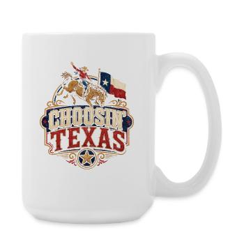 Choisir le logo du Texas Cowboy - Grande tasse 440 ml - blanc - Droite