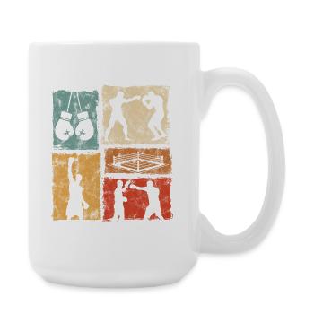 Graphismes de boxe pour professionnels et amateurs - Grande tasse 440 ml - blanc - Droite