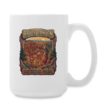 Parc national de Bryce Canyon : Coucher de soleil - Grande tasse 440 ml - blanc - Droite