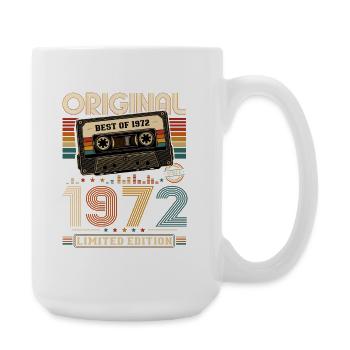54e anniversaire Gift Man Cassette Best of 1972 - Grande tasse 440 ml - blanc - Droite