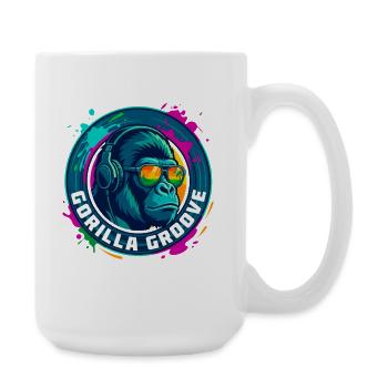 Gorilla Groove Gorilla DJ Musik-Kopfhörer - Große Tasse 440 ml - Weiß - Rechts