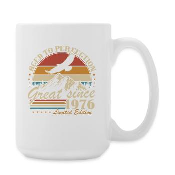 Original 1976 Jahrgang Vintage Geburtstagsgeschenk - Große Tasse 440 ml - Weiß - Rechts
